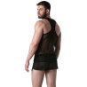 LEADER Débardeur en mesh TANK TOP Noir